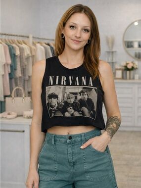 Hand Cropped Nirvana Top